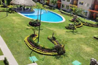 Estrena casa en Fraccionamiento Villas Garden en Yautepec Morelos. 3r 2b 2e. Amenidades alberca, paladas, áreas verdes.